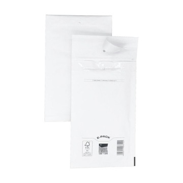 Koperty bąbelkowe B12 225x140 E-Pack BIAŁE małe MOCNE x50