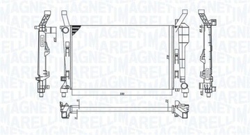 CHLADIČ SYSTÉM CHLAZENÍ MOTORU MAGNETI MARELLI 350213126200