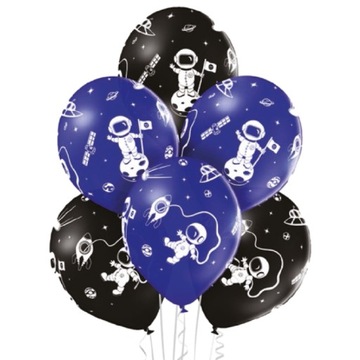 Balony astronauta kosmos Galaktyka 6szt Urodziny