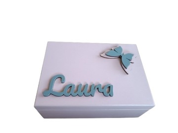 Подарок девочке, коробочка с 3D именем.