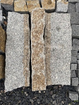 Krawężnik granitowy szaro-rudy 10x20x60 cm