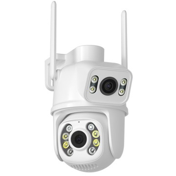 KAMERA OBROTOWA PODWÓJNA WIFI ZEWNĘTRZNA ULTRA HD Zoom 2 Obiektywy ICSEE