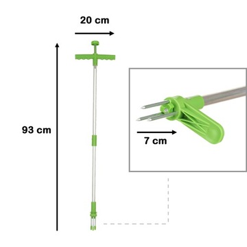 Телескопический экстрактор сорняков, инструмент для удаления корней, 93 см