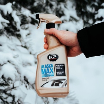 K2 Alaska Max 700ml Odmrażacz do szyb + skrobaczka Murska mosiężne ostrze