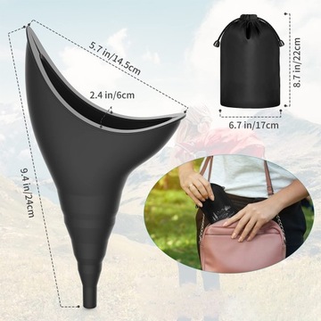 ТУАЛЕТ FUNY ДЛЯ ЖЕНЩИН, СИЛИКОНОВАЯ ГИГИЕНА ДЛЯ ПОХОДОВ