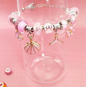 НАБОР ДЛЯ ИЗГОТОВЛЕНИЯ БРАСЛЕТОВ ОЖЕРЕЛЬЕ ДЕТСКОЕ ПОДАРОЧНЫЕ БУСЫ