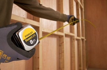 МЕРА POWERLOCK, ХРОМИРОВАННЫЙ ПЛАСТИКОВЫЙ КОРПУС 8M/25MM [L]