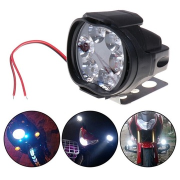 МОТОЦИКЛОВАЯ РАБОЧАЯ ЛАМПА ГАЛОГЕННАЯ МОТОЦИКЛ ЧЕТЫРЕ МОТОРА 6x LED 2шт.