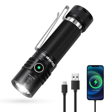 Latarka Wurkkos WK15 LED Jasna, 3000 Lumen na USB-