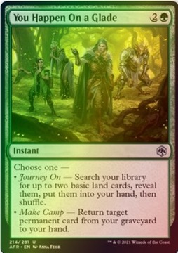 MTG You Happen On a Glade uncommon AFR FOIL
