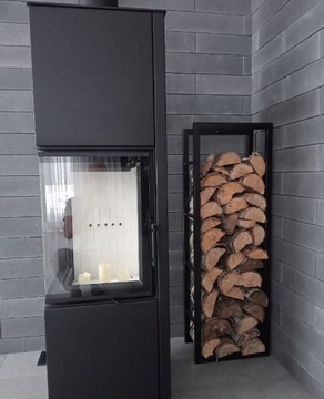 Подставка для дров, корзина для дров LOFT, 120 см, ЧЕРНЫЙ
