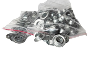 Oczka ocynkowane do plandek banerów 12 mm nierdzewiejące