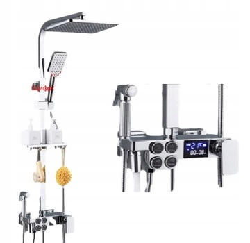 Zestaw Prysznicowy CHROM Bidet Termostat Prysznic