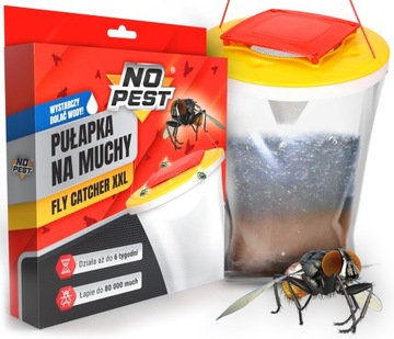 ŚRODEK WOREK NA MUCHY OSY DUŻA PUŁAPKA PRZECIW MUCHOM NO PEST FLY CATCHER