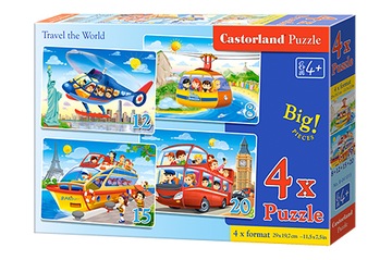 CASTOR PUZZLE 8-12-15-20 TRAVEL THE WORLD