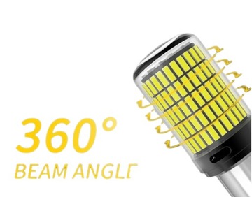 P21/5W LED 150LED SMD ŻARÓWKA 3600LM CZERWONA DO STOP STOPU LEDOWA 2 SZTUKI