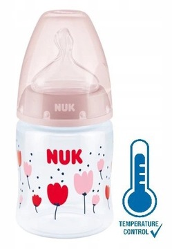 NUK Бутылочка 150 мл силиконовая соска 0-6 мес First Choice+ Сафари серый