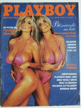 PLAYBOY NR 7 (8) LIPIEC 1993 BLIŹNIACZKI NA LATO