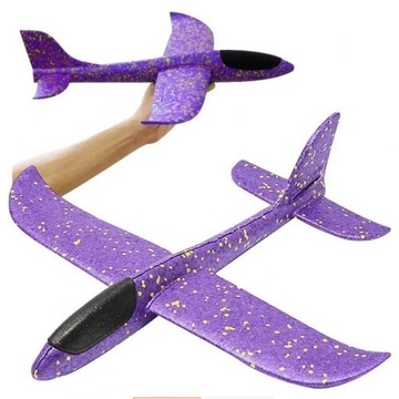 DUŻY SAMOLOT STYROPIANOWY SZYBOWIEC 38CM ZABAWKA RZUTKA ZE STYROPIANU LEKKI
