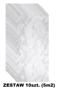 10xPanel Ścienny Kaseton Dekoracyjny Imitacja Marmuru 100 cm x 50 cm Sklep!