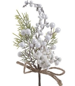 PIK GŁOGU GAŁĄZKA JARZĘBINY JAGÓD BORÓWKI OZDOBNA ŚWIĄTECZNA GŁÓG KULKI