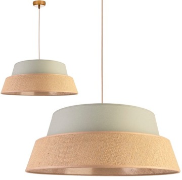 LAMPA WISZĄCA SUFITOWA ŻYRANDOL ABAŻUR NOWOCZESNY