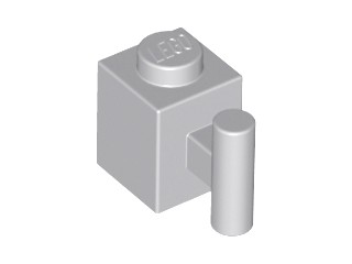 LEGO 2921 J szary (LBG) 1x1 z uchwytem 2szt