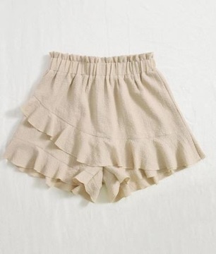 SHEIN SPODENKI BEŻOWE NA LATO DAMSKIE BASIC 36 VBF