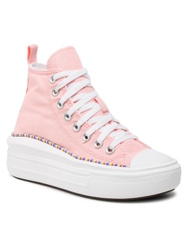 CONVERSE Trampki Ctas Move Hi 272853C Storm Pink/Washed Indigo/White