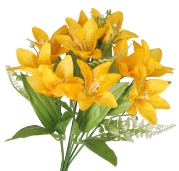 SZTUCZNE KWIATY GAŁĄZKI ROŚLINY LILIA LILIE JAK ŻYWE