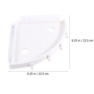 Półka do łazienki narożnej - montowana