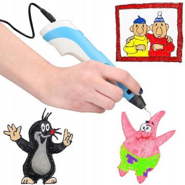 НАБОР 3D-ПРИНТЕРА 3D PEN 2 ПОКОЛЕНИЯ 2023 ГОДА + 100 М СИНЕГО НАПОЛНИТЕЛЯ