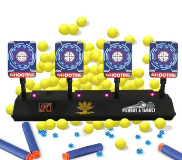 ЭЛЕКТРОННЫЙ ЩИТ 4 МИШЕНИ ДЛЯ СТРЕЛЬБА NERF