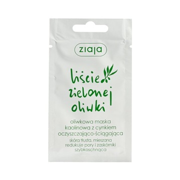 ZIAJA LIŚCIE OLIWKI MASKA KAOLINOWA SASZETKA 7ML