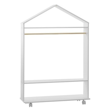 SZAFA na kółkach dla dzieci SWAGGY biała 80x36x120
