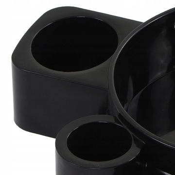 ЧЕРНАЯ МНОГОФУНКЦИОНАЛЬНАЯ ТЕЛЕЖКА НА КОЛЕСАХ С 5 ПРОЧНЫМИ ПОВОРОТНЫМИ КОЛЕСАМИ