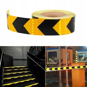 ЛЕНТА СВЕТООТРАЖАЮЩАЯ САМОКЛЕЙКА ОРАНЖЕВАЯ 5М