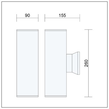 НАСТЕННЫЙ СВЕТИЛЬНИК НА УЛИЦЕ САДОВЫЙ СВЕТИЛЬНИК - НИЖНЯЯ GU10