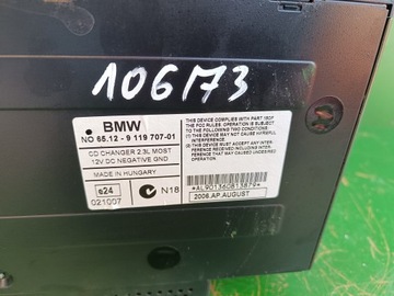 ZMIENIARKA PŁYT CD KASETA BMW E90 E91 E92 E87 E81 9119707