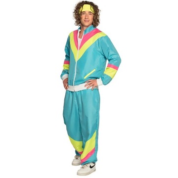 DRES RETRO MĘSKI LATA 70/80 DRESIARZ NIEBIESKI XXL