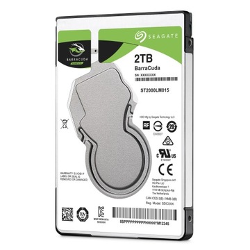 Диск SEAGATE BarraCuda ST2000LM015 2 ТБ, 2,5 дюйма, 5400, 128 МБ, SATA III