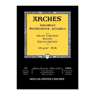 Blok do akwareli Arches A5 185g Torchon Rough