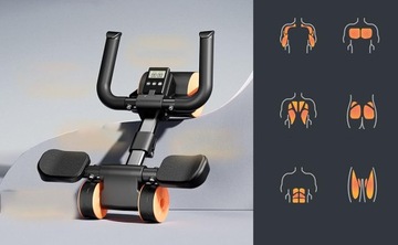 ФИТНЕС-РОЛИКОВОЕ КОЛЕСО с автоматическим отскоком для упражнений на пресс AB WHEEL