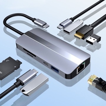 BYL-2206 Адаптер USB-C/Type-C к USB-концентратору 9 в 1