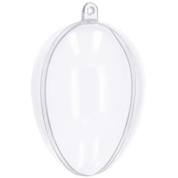 JAJKO BOMBKA AKRYLOWA OZDOBA BOMBKI AKRYLOWE PRZEŹROCZYSTE OWALNE 7cm x1