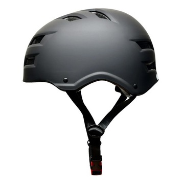 KASK ROWEROWY NA ROWER ROLKI CZARNY ROZMIAR L
