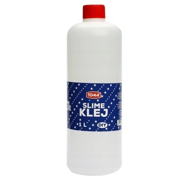 KLEJ SLIME GLUE 1L TOMA GLUTY BEZBARWNY