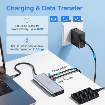 АДАПТЕР ABIWAZY 14IN1 Концентратор USB-C