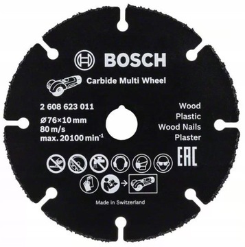 BOSCH TARCZA WIDIOWA GWS 12V-76 76mm/1,5mm