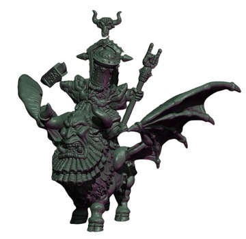 High Priest on Demon Bull Evil Dwarf, Chaos Dwarf